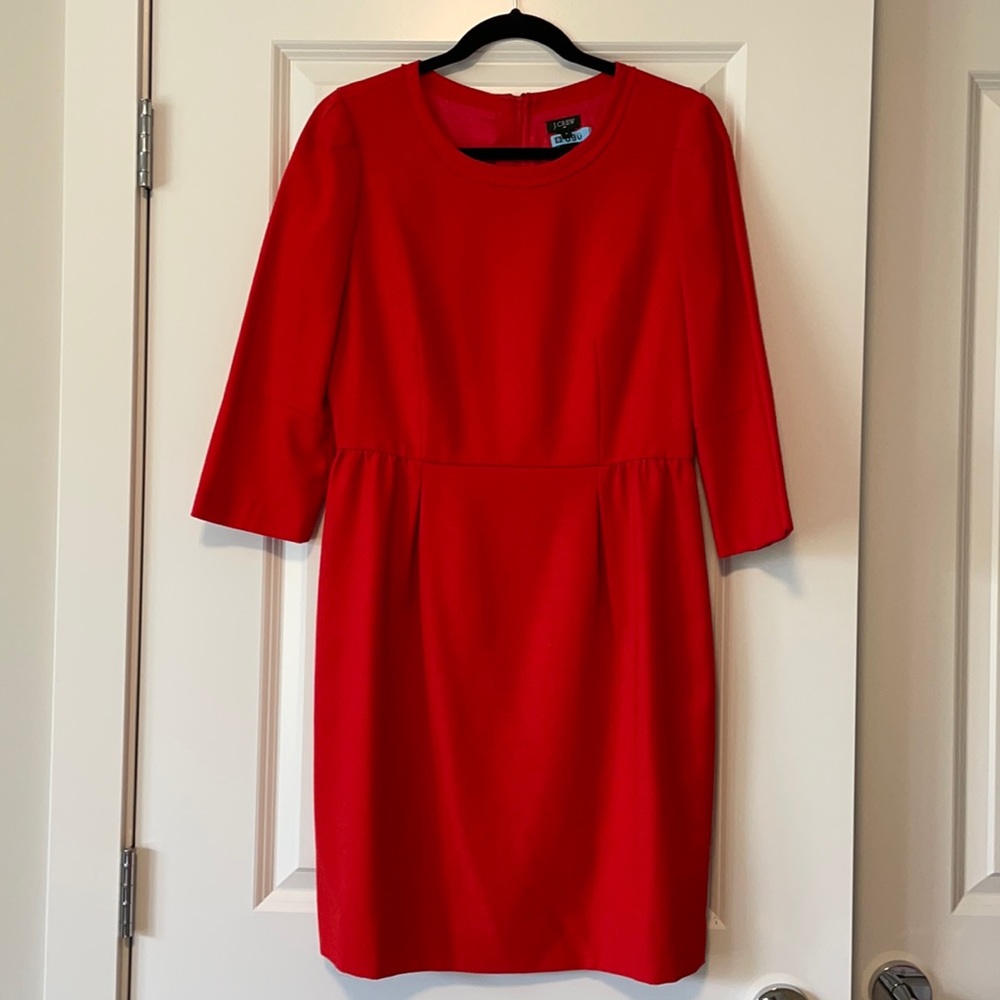 Red J crew dress